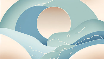 Serenity Waves Mental Health, mental health, Abstract, wave, blue, geometry, abstract blue HD wallpaper