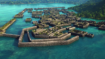 Nan-Madol-in-Pohnpei, walls, flooded, architecture, megalithic, micronesia, pohnei, ancient, beach, stone, building, structures, , citadel, partitions, nan madol, ocean, graphy HD wallpaper