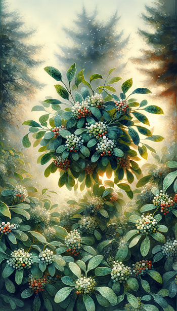 Enchanting Mistletoe Forest, plant, foliage, nature, forest HD phone wallpaper