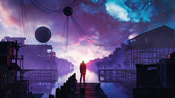 Silent Anticipation, alone, artist, artwork, digital-art HD wallpaper