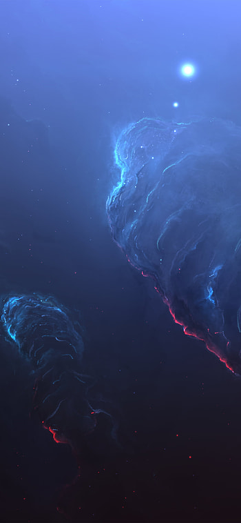 Celestial Embers, star, space, Sci Fi, nebula HD phone wallpaper