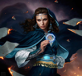 fires of heaven, cape, girl, paper, fire, witch HD wallpaper