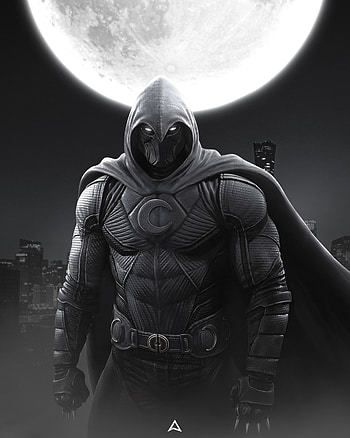 Oscar Isaac Moon Knight, Artstation, Moon Knight artwork HD phone wallpaper