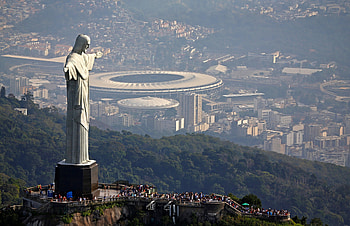 Corcovado Mountain, Rio Olympics, Postcard scenery, Captivating landscapes HD wallpaper