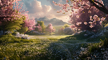 Enchanting Spring Blossom Paradise, spring HD wallpaper