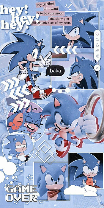 Sonic, sonic the hedgehog, azul HD phone wallpaper