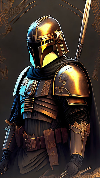 Mandalorian, AI Art, Star Wars, The Mandalorian (Character) HD phone wallpaper