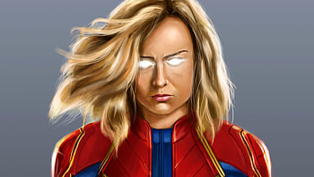 Captain Marvel Digital Painting, captain-marvel, artwork, digital-art, superheroes, reddit, artist HD wallpaper