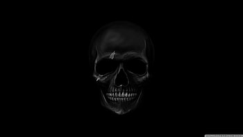Skull, Dark HD wallpaper