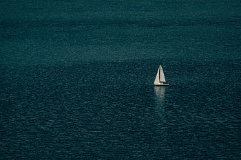 Minimalism, Water, Sea, Miscellanea, Miscellaneous, Sailboat, Sailfish HD wallpaper