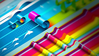 Multicolored Creative Paper Graphic Design Art Creative HD wallpaper