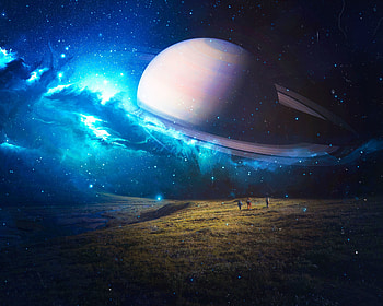 Art, Universe, Stars, Planet, Future HD wallpaper