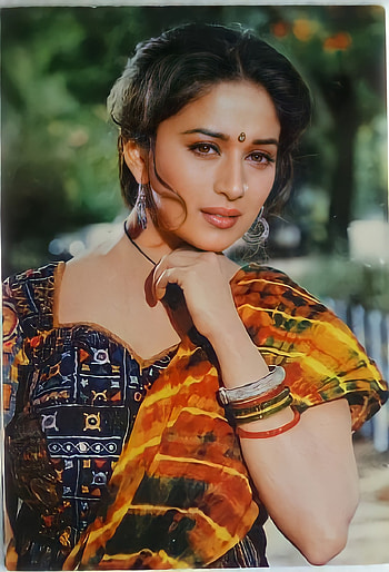 Madhuri Dixit, hair, Bollywood HD phone wallpaper
