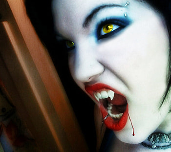 Evil, hunger, blood, vampire HD wallpaper
