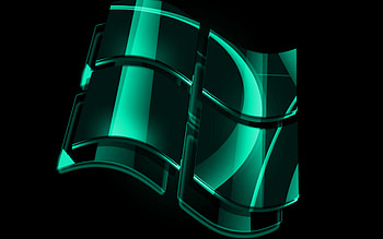 Windows turquoise logo, turquoise backgrounds, OS, Windows glass logo, artwork, Windows 3D logo, Windows HD wallpaper