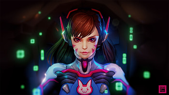 Dva Fan Art, overwatch, games, xbox-games, ps-games, pc-games, deviantart HD wallpaper