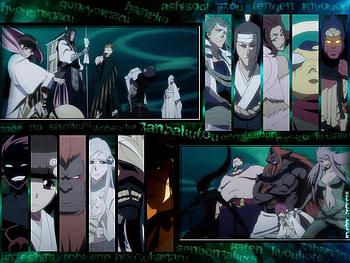 The Spirits of Zanpakutou, zanpakutou, gonryoumaru, hyourinmaru, wabisuke, katen kyoukotsu, bleach, senbonzakura, gegetsuburi, zabimaru, kazeshini, haineko, ruriiro kujaku, houzukimaru, tobiume, suzumebachi, ashishogi jizou, sode no shirayuki HD wallpaper