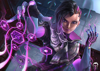 Sombra Overwatch Art , sombra, overwatch, artwork, games, deviantart HD wallpaper