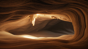 Cavern Glow — Ultra, cavern, sandstone, cave HD wallpaper