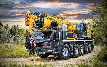 Liebherr L1110-5-2, , mobile cranes, 2022 cranes, construction machinery, special equipment, R, construction equipment, Liebherr HD wallpaper