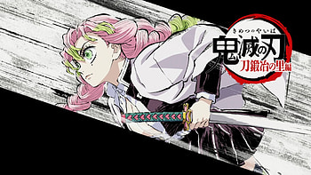 Mitsuri Kanroji, Anime, Demon Slayer: Kimetsu no Yaiba, Mitsuri Kanroji HD wallpaper