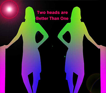 Two Heads Are Better Than One, , two, lens flares, colours HD wallpaper