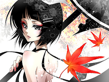 Rin, black, short, art, vocaloid, spring, traditional, kagamine, music, hair HD wallpaper