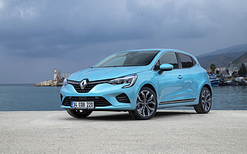 Renault Clio, 2021, front view, exterior, Clio 5, blue hatchback, new blue Clio, French cars, Renault HD wallpaper