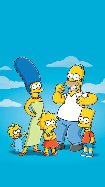 The Simpsons animation, showcase, Classic cartoon vibes HD phone wallpaper