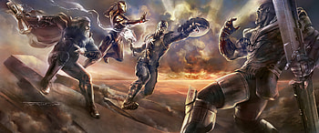 Avengers Vs Thanos , avengers-endgame, iron-man, thanos, superheroes, artwork, artist, artstation HD wallpaper