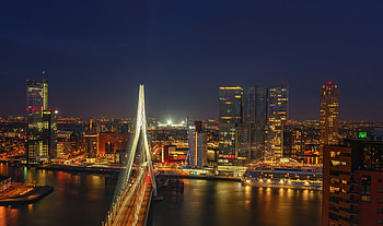 Rotterdam Skyline, Travels, Urban Beauty, Landmarks HD wallpaper