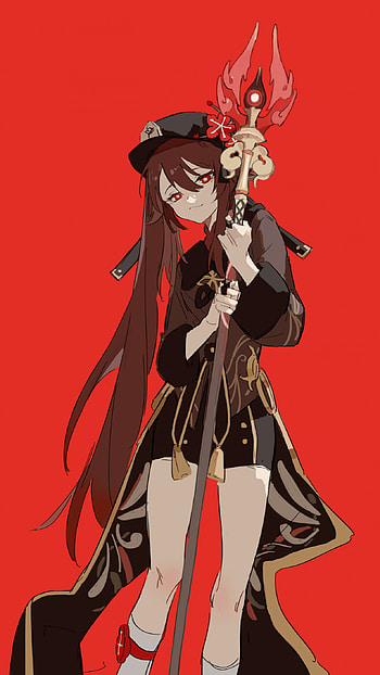 Hu-Tao, costume design, art HD phone wallpaper