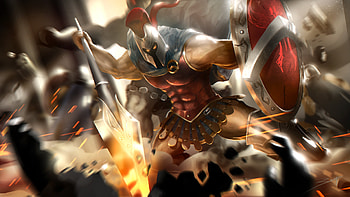 Pantheon, League of Legends, warrior HD wallpaper