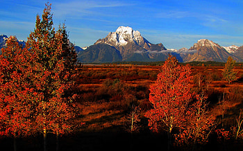 USA, Autumn mountains HD wallpaper