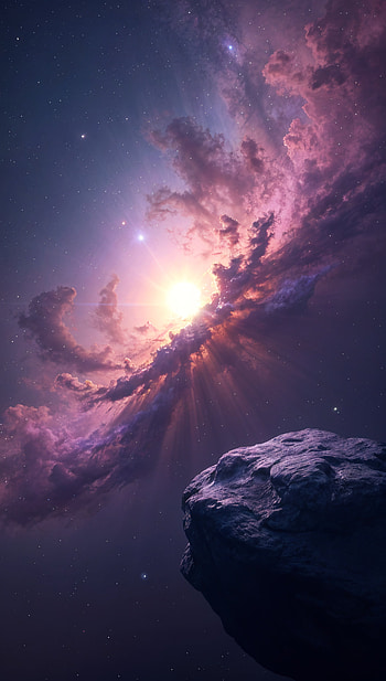 Celestial Serenity, cosmic, space, nebula, starry sky HD phone wallpaper