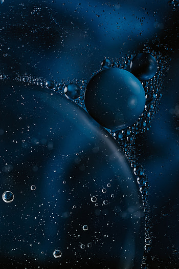 Bubbles, Macro, Dark, Liquid, Air HD phone wallpaper