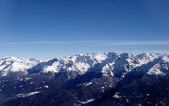 mountains and clear sky, clouds, sky, beautiful, mountains HD wallpaper