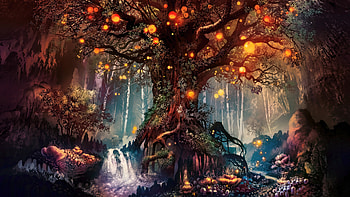 Forest Fantasy Artwork , forest, fantasy, artwork, artist, digital-art HD wallpaper