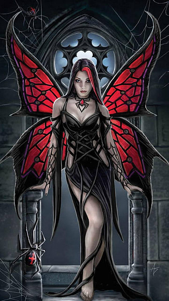 Gothic Fairy, spider, gothic, fantasy, fairy HD phone wallpaper