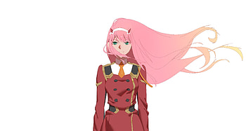 Beautiful, Zero Two, anime girl, artwork HD wallpaper