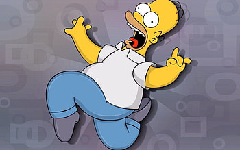 Scared, Homer (The Simpsons) HD wallpaper