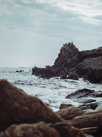 Nature, Stones, Sea, Rocks, Stone, Surf HD phone wallpaper