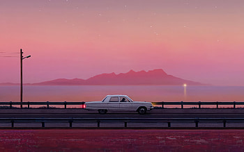 Retro Vibes Cruising Through Neon Dreams, synthwave, artist, artwork, digital-art HD wallpaper