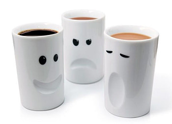 The Best Part of Waking Up, cups, coffee, white, silly HD wallpaper