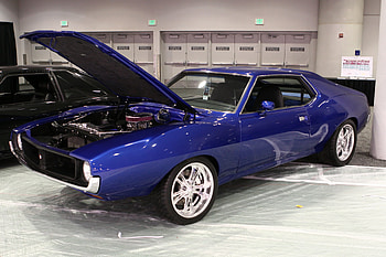 AMX, blue, car, amc HD wallpaper