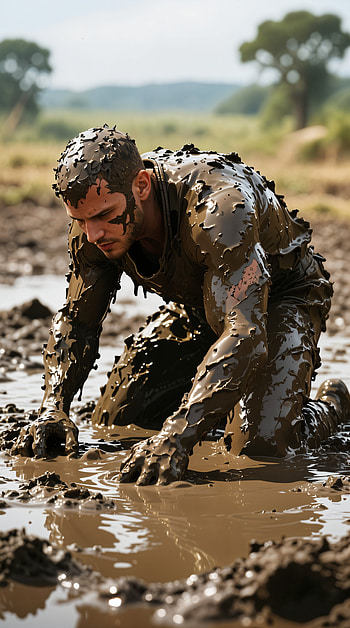 Muddy Warrior — Rugged , man HD phone wallpaper