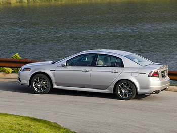 Auto, Water, Grass, Acura, Cars, Asphalt, Side View, Style, Akura, Tl, 2007, Silver Metallic HD wallpaper