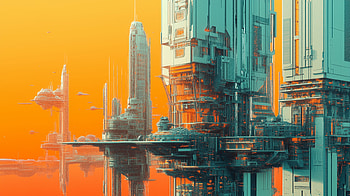 Futuristic Cityscape : A Sci-Fi Vision, Sci Fi, futuristic cityscape, futuristic architecture, Digital Art, sci fi landscape HD wallpaper