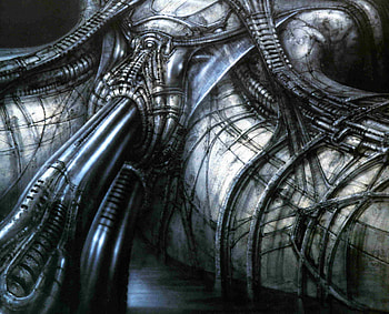 The art of H.R Giger. HD wallpaper