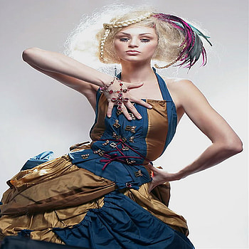 fashion, jewels, blond, dress HD wallpaper